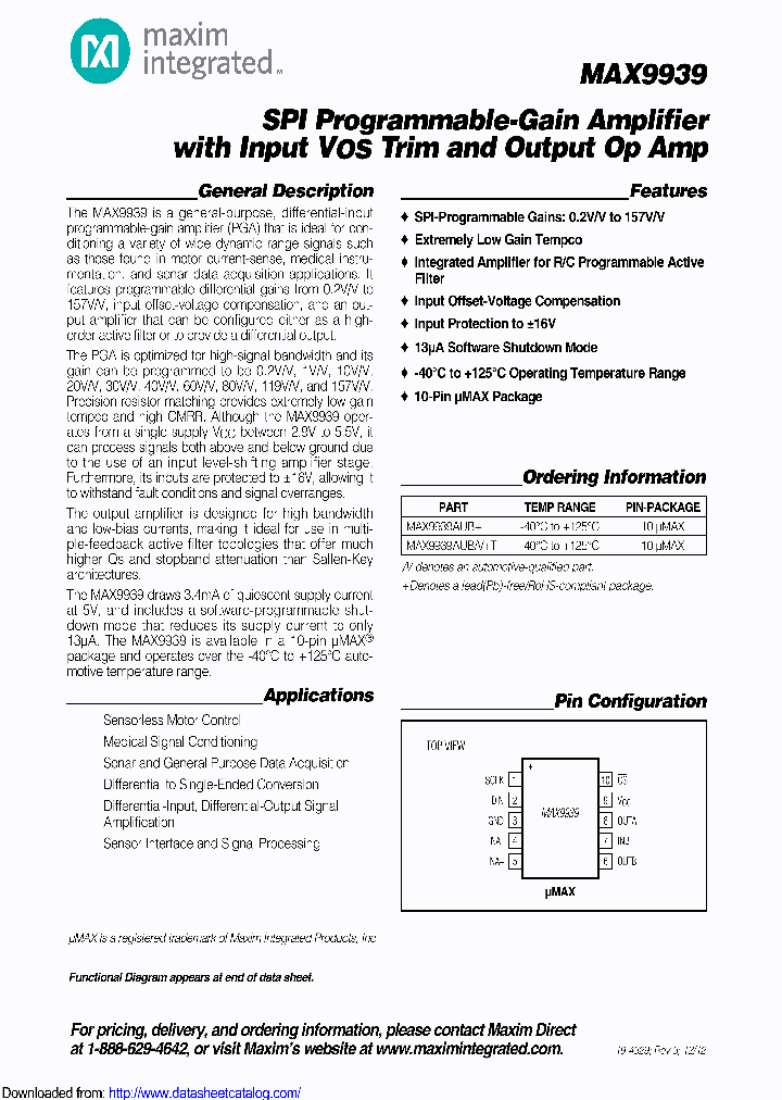 MAX9939AUB_8653524.PDF Datasheet