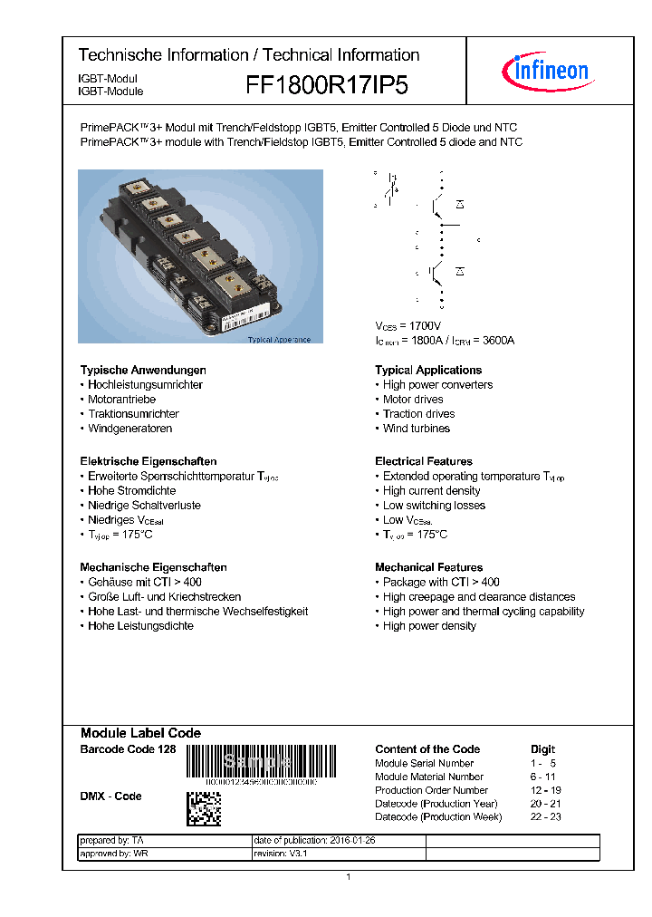 FF1800R17IP5_8656258.PDF Datasheet
