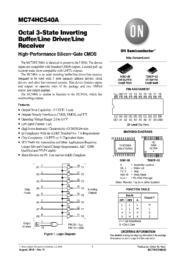 MC74HC540ADWR2G_8656787.PDF Datasheet