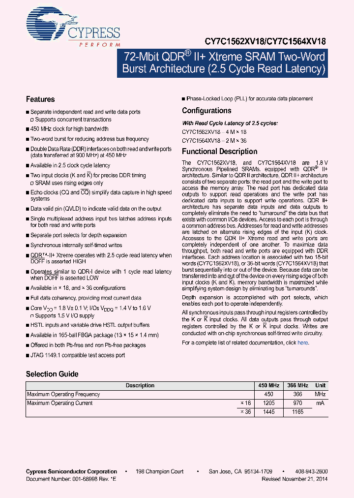 CY7C1562XV18-450BZXC_8656868.PDF Datasheet