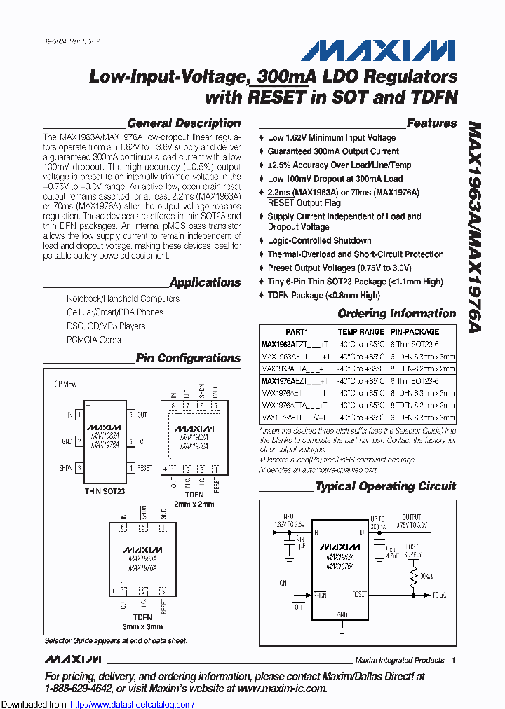 MAX1963AEZT250_8657330.PDF Datasheet