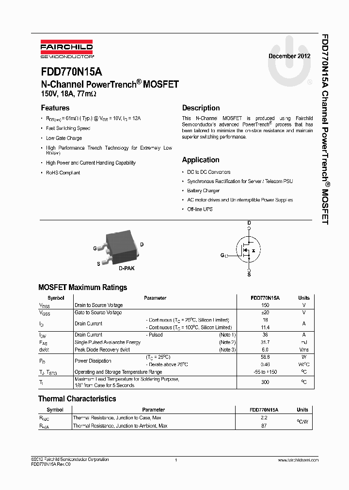 FDD770N15A_8657656.PDF Datasheet