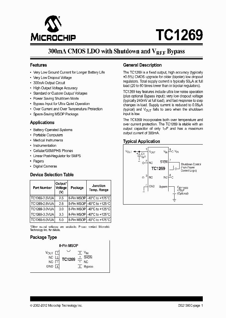 TC1269-50VUA_8657929.PDF Datasheet