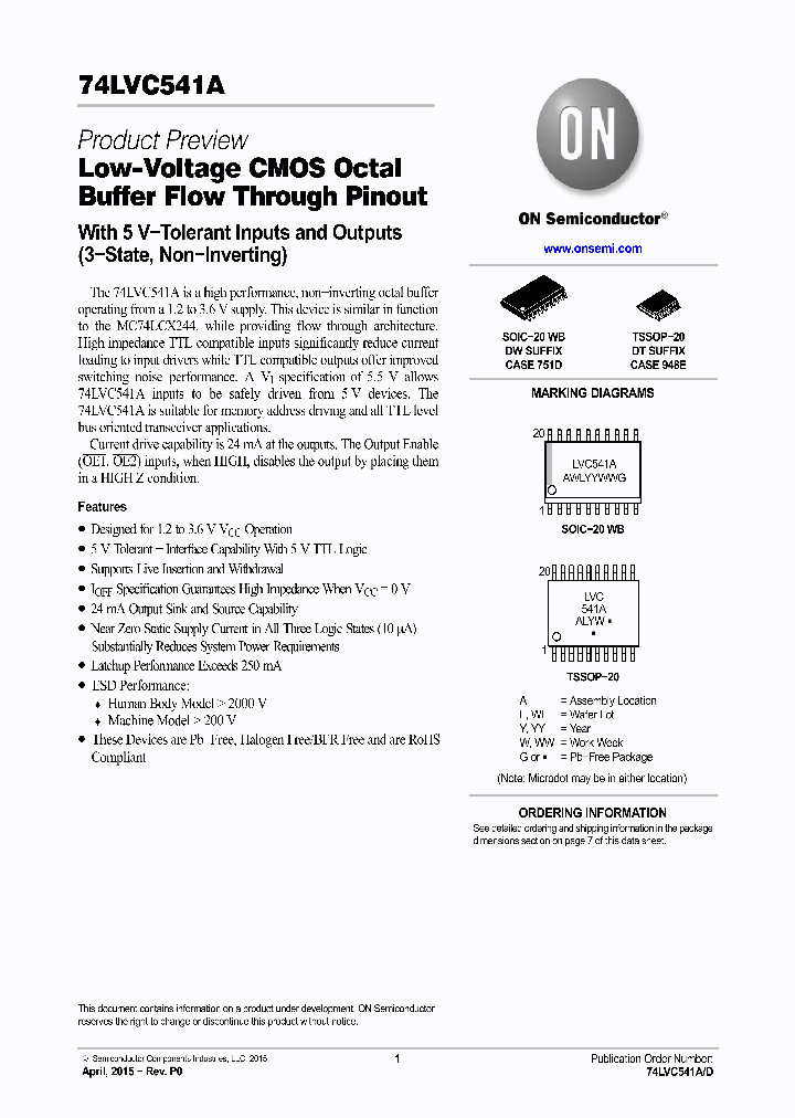 74LVC541ADTR2G_8658062.PDF Datasheet