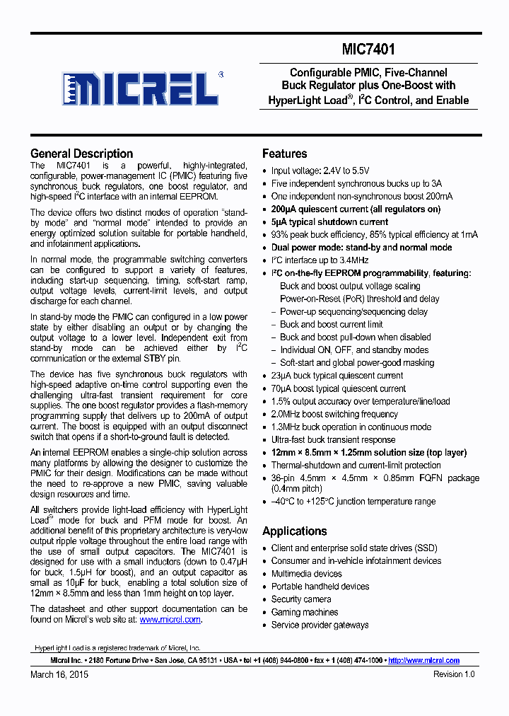 MIC7401_8658964.PDF Datasheet