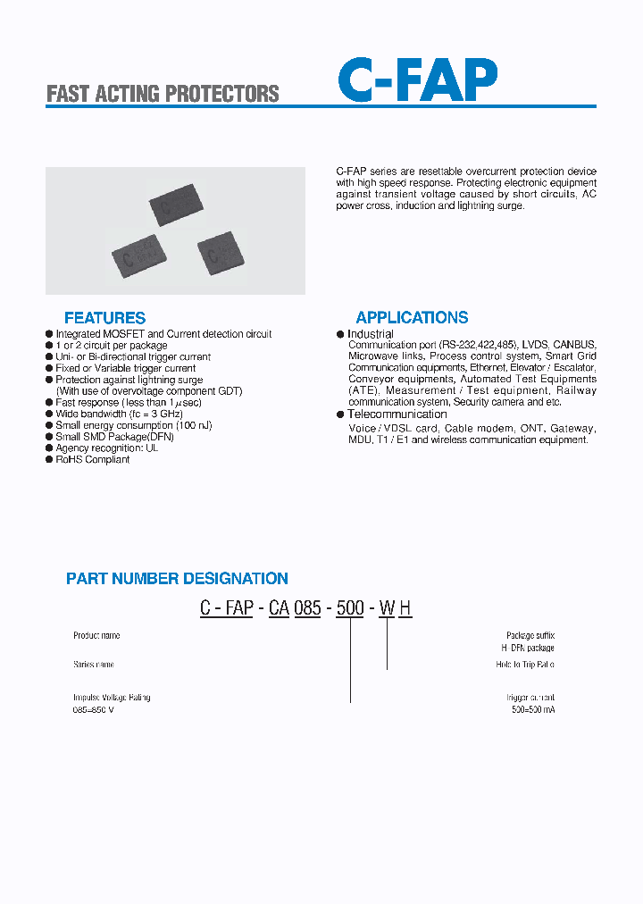 C-FAP-CA085-500-WH_8661711.PDF Datasheet
