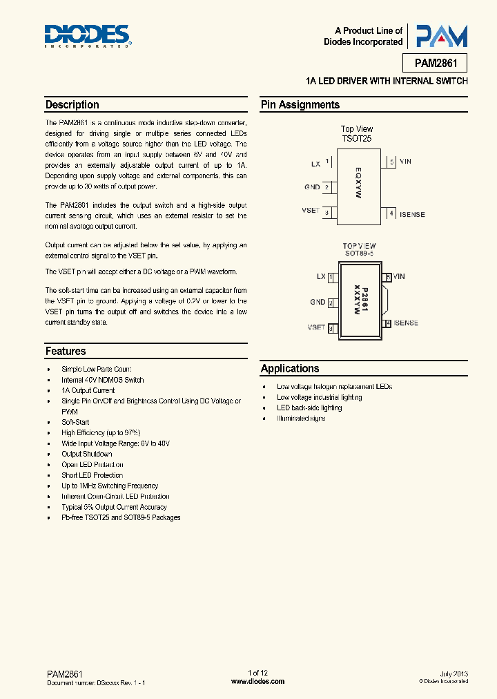 PAM2861CBR_8662740.PDF Datasheet