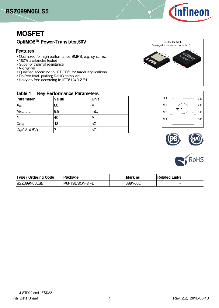 BSZ099N06LS5_8662756.PDF Datasheet