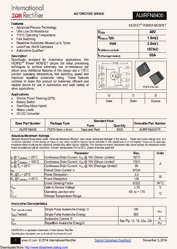 AUIRFN8405TR_8663212.PDF Datasheet