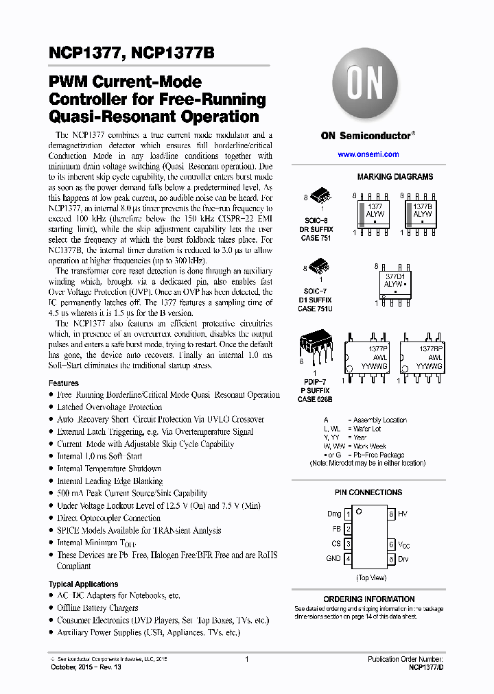NCP1377BD1R2G_8664196.PDF Datasheet