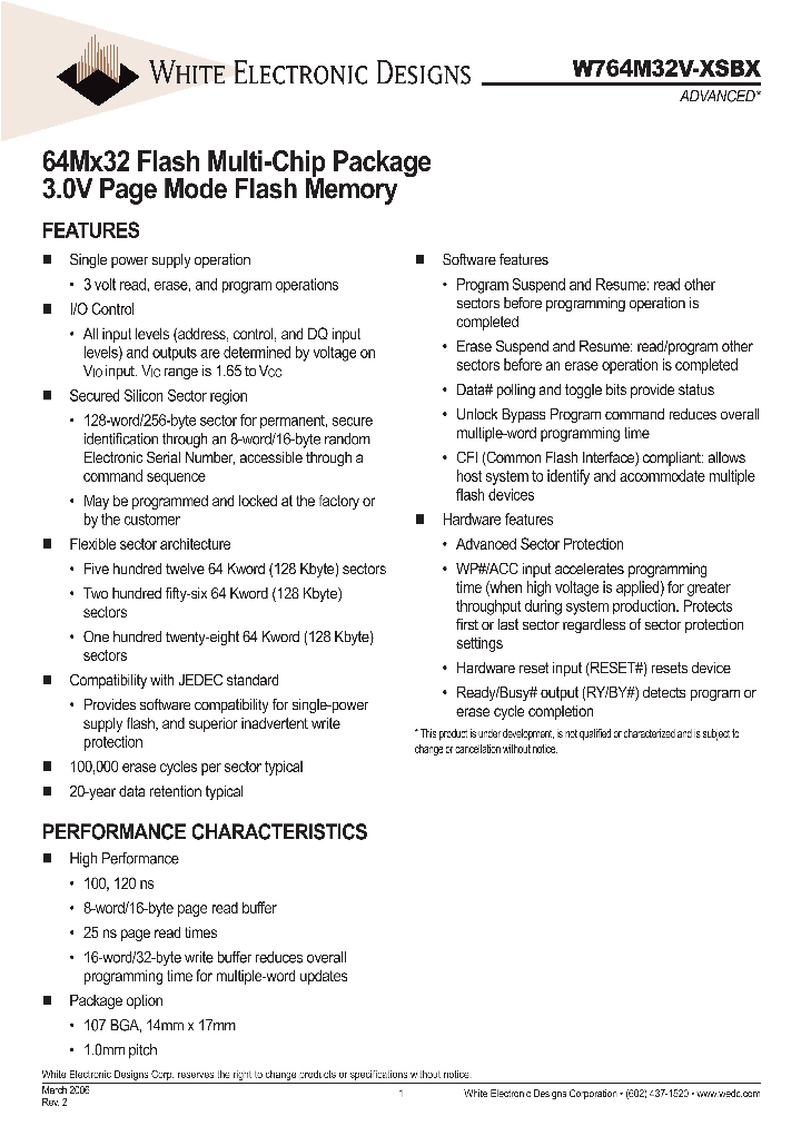 W764M32V120SBM_8664688.PDF Datasheet