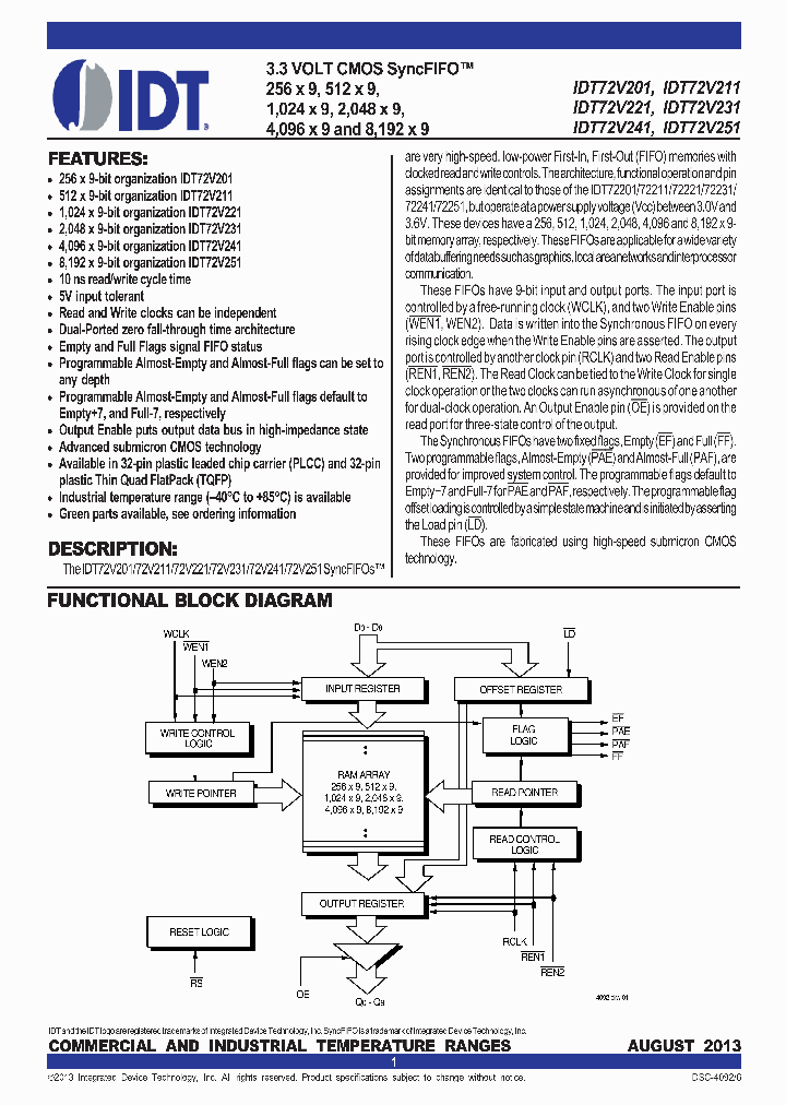 72V241L10PFGI_8664811.PDF Datasheet
