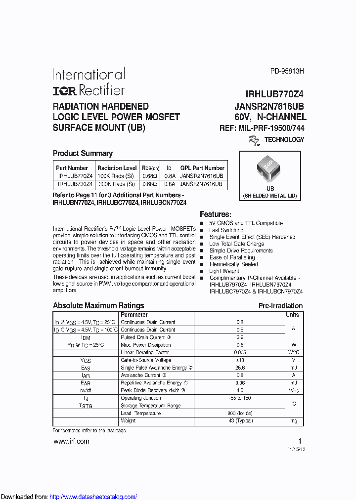 IRHLUB770Z4SCS_8666747.PDF Datasheet