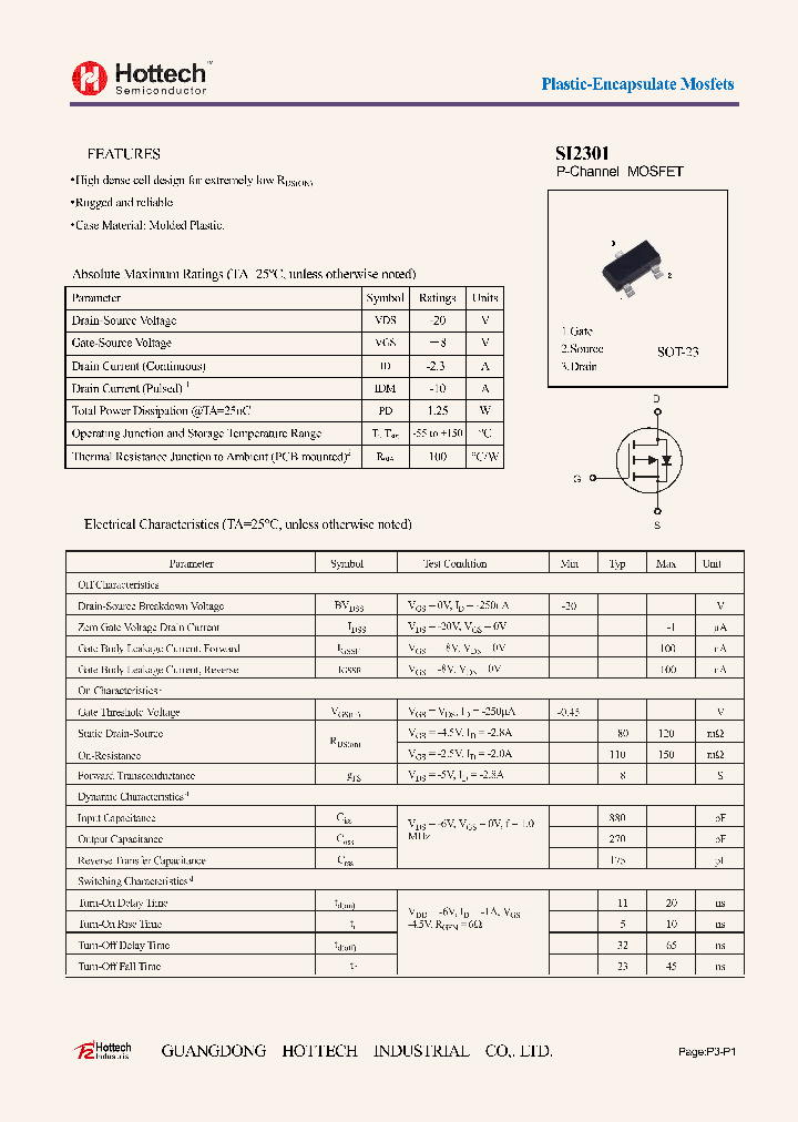 SI2301_8667917.PDF Datasheet