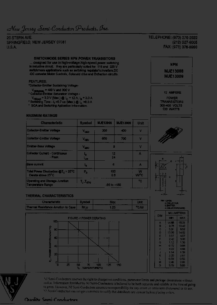 MJE13009_8670008.PDF Datasheet