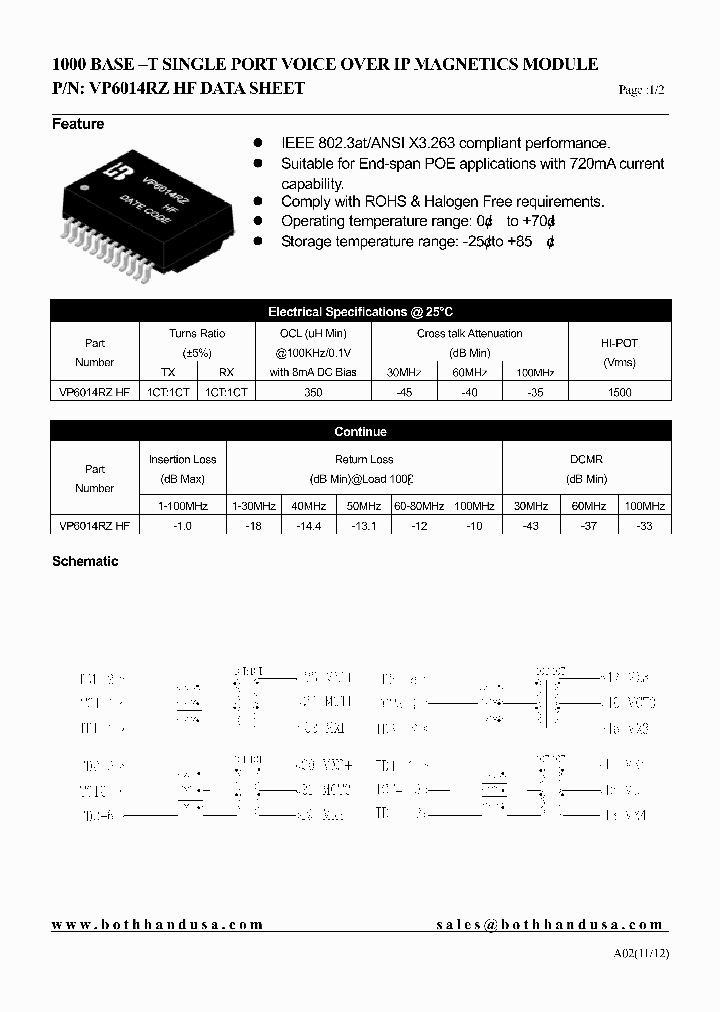 VP6014RZ-HF_8671687.PDF Datasheet