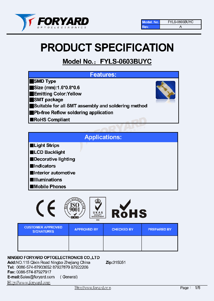 FYLS-0603BUYC-15_8671673.PDF Datasheet