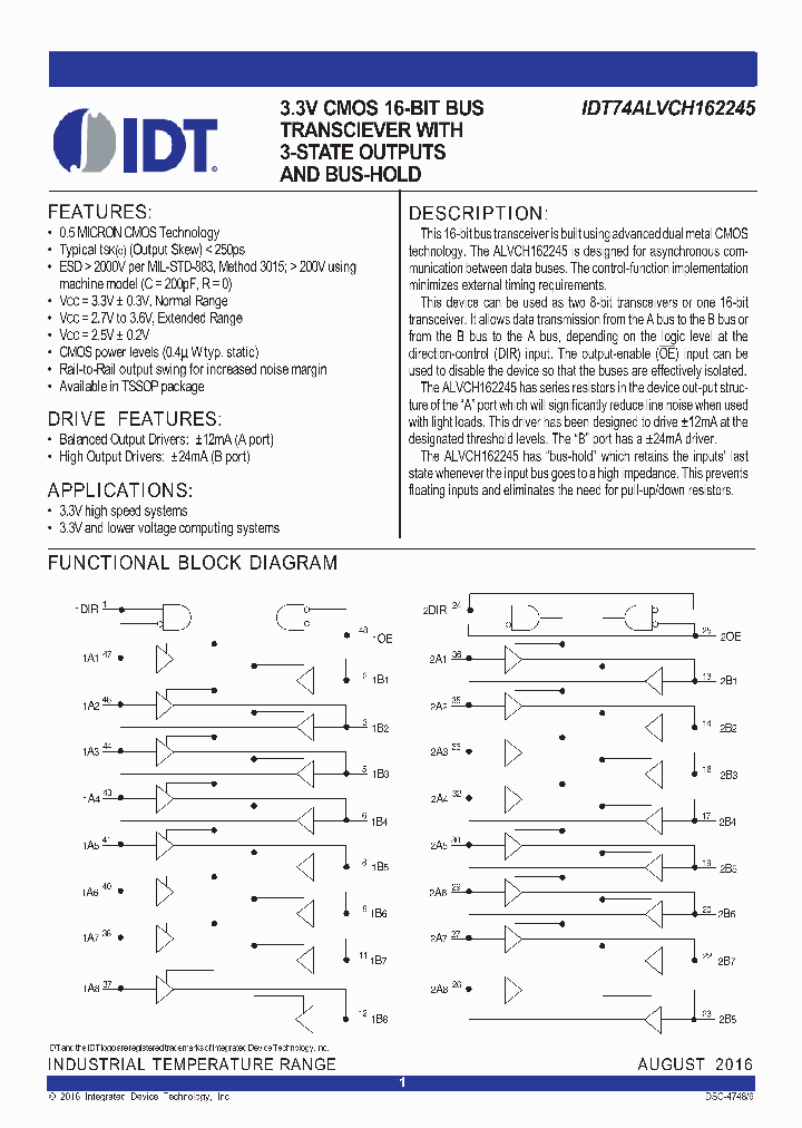 74ALVCH162245PAG_8672610.PDF Datasheet