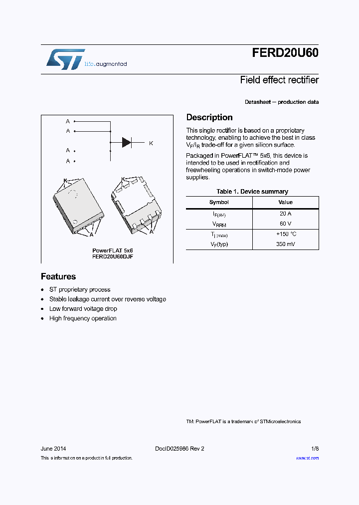 FERD20U60DJF-TR_8672945.PDF Datasheet