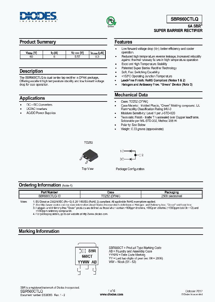 SBR660CTLQ-13_8673645.PDF Datasheet