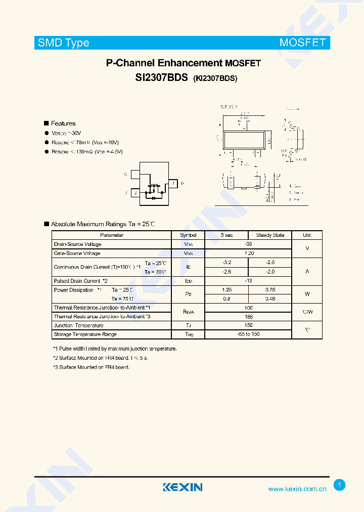 SI2307BDS-3_8674229.PDF Datasheet