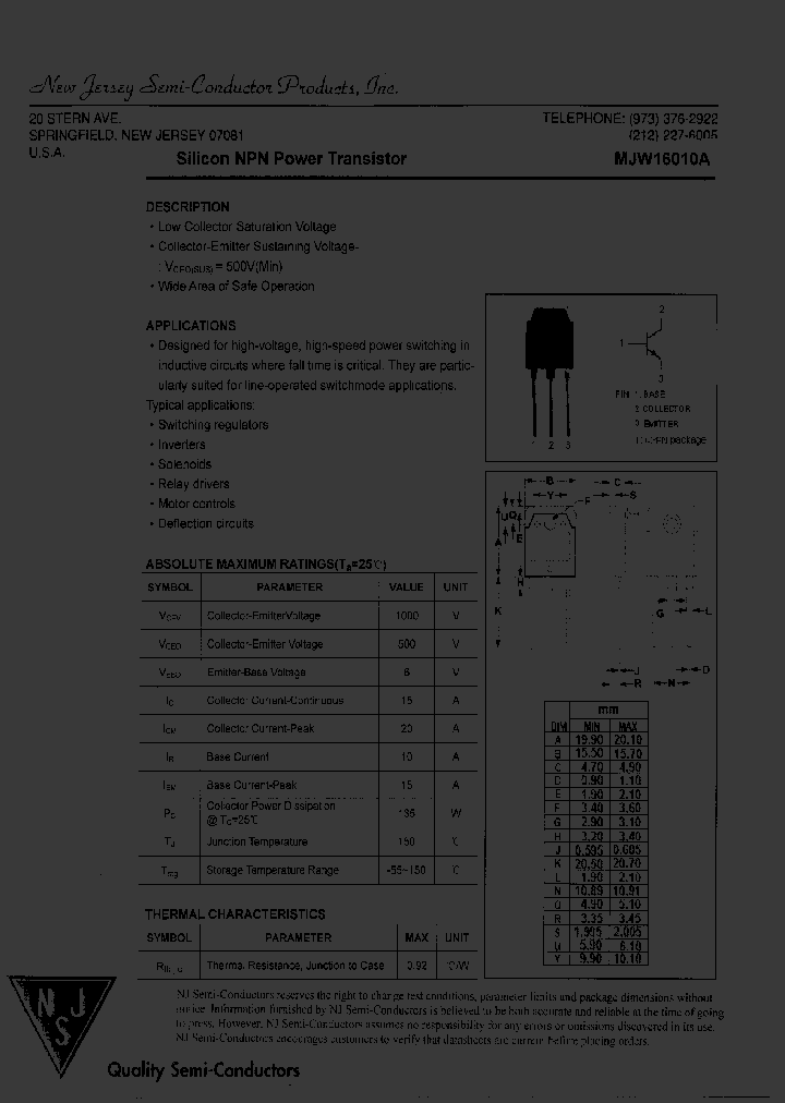 MJW16010A_8676688.PDF Datasheet