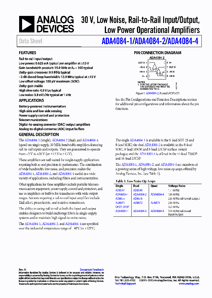 ADA4084-1ARZ-RL_8676778.PDF Datasheet