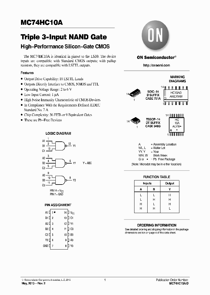 MC74HC10ADTG_8677838.PDF Datasheet