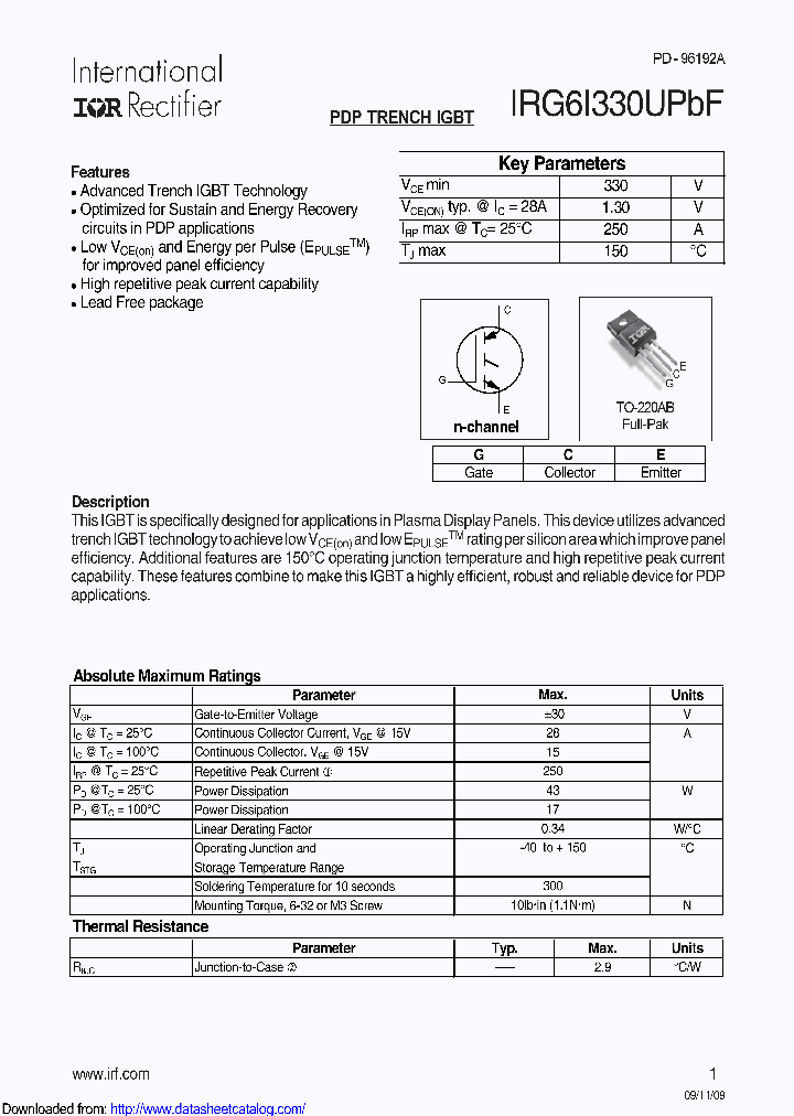 IRG6I330UPBF_8679564.PDF Datasheet
