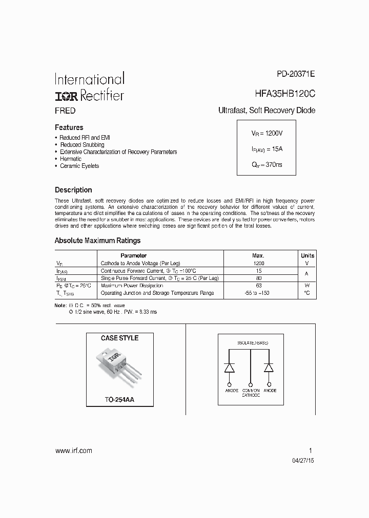 HFA35HB120C-15_8681540.PDF Datasheet