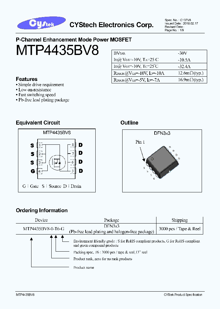 MTP4435BV8_8681740.PDF Datasheet
