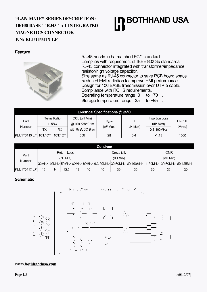 KLU1T041X-LF_8682668.PDF Datasheet