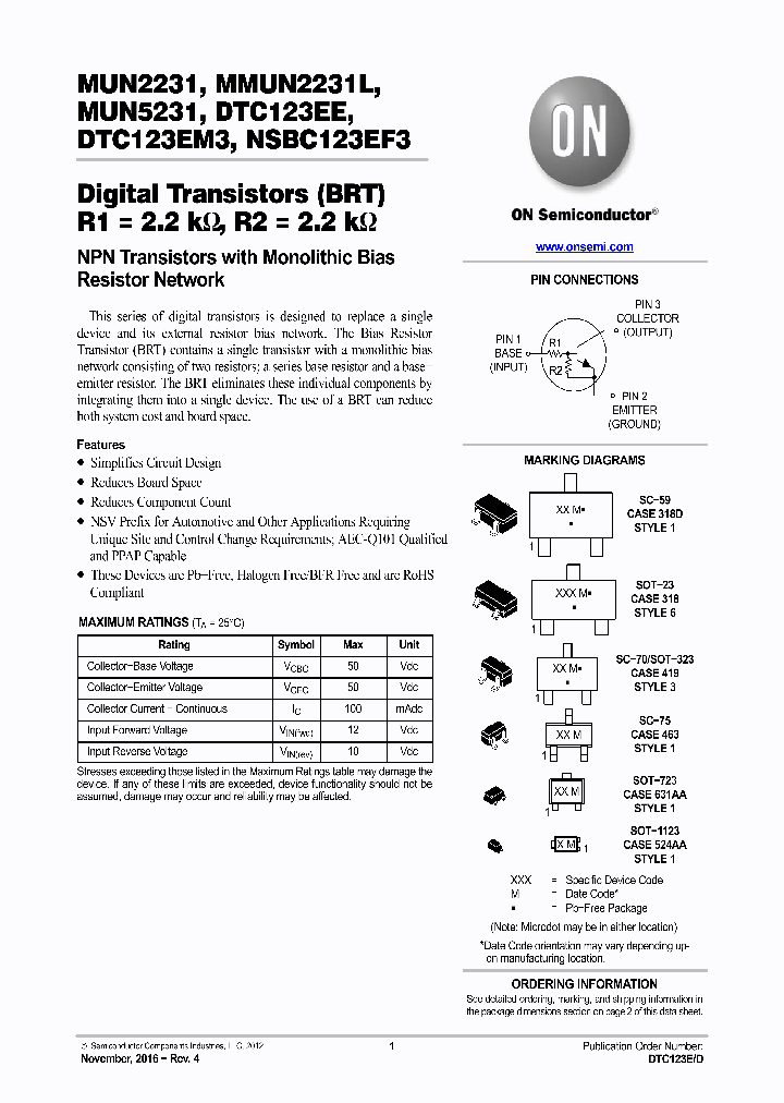 NSVMMUN2231LT1G_8683430.PDF Datasheet