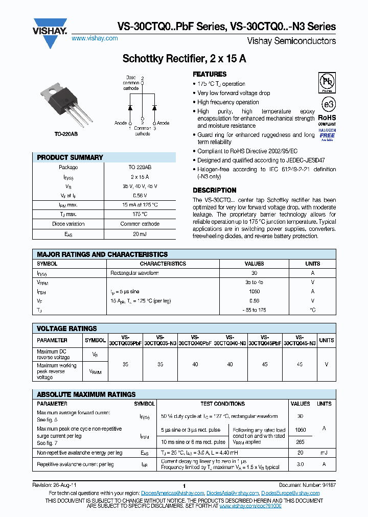 VS-30CTQ035PBF_8685297.PDF Datasheet