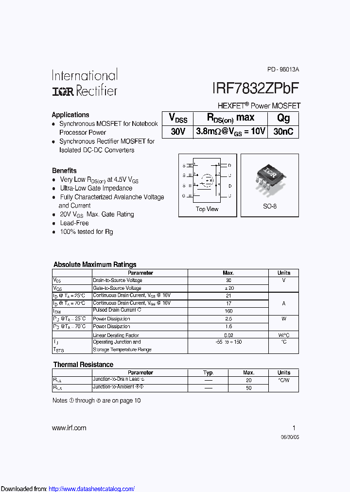 IRF7832Z_8686075.PDF Datasheet