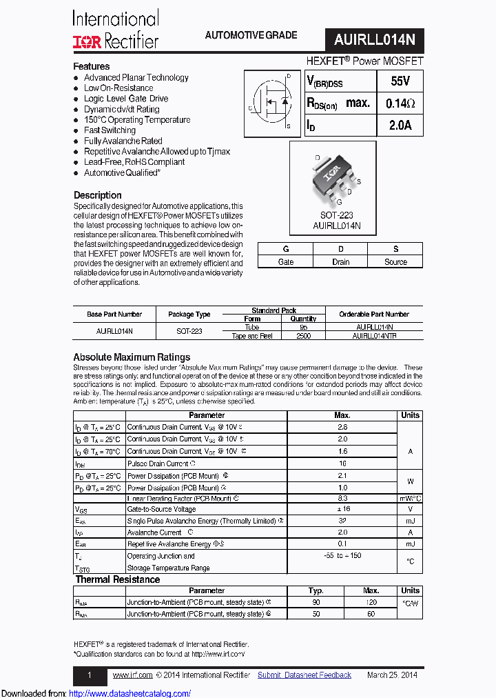 AUIRLL014N_8686569.PDF Datasheet