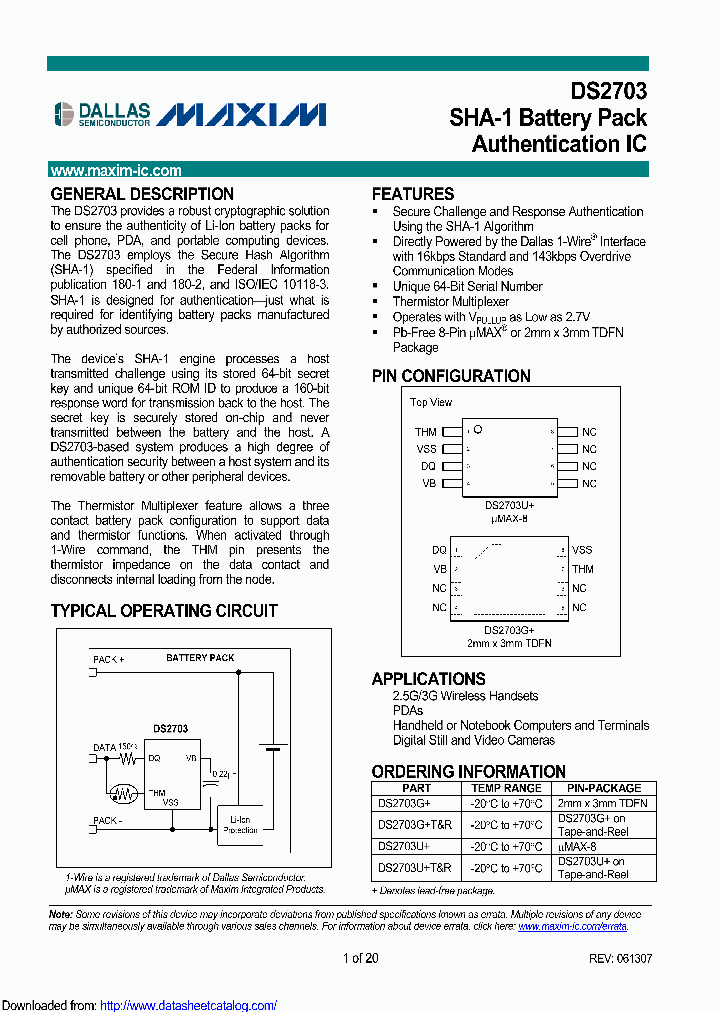 DS2703GUC27_8688496.PDF Datasheet