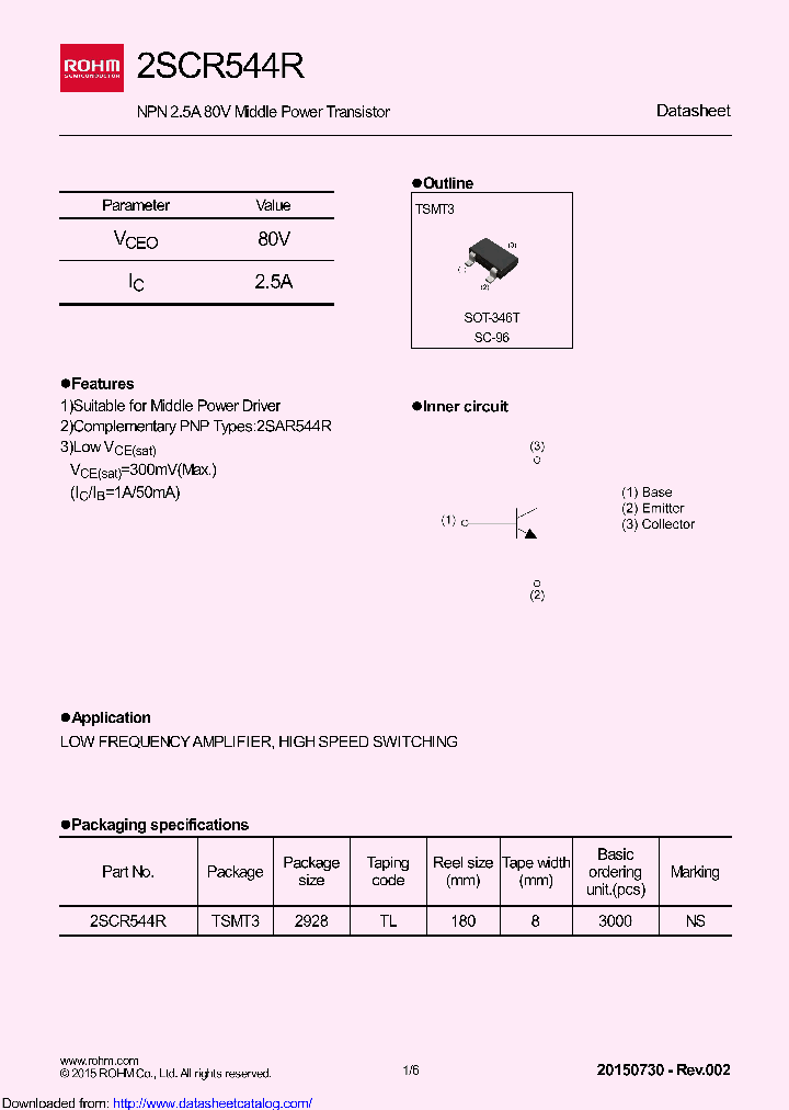 2SCR544RTL_8688371.PDF Datasheet