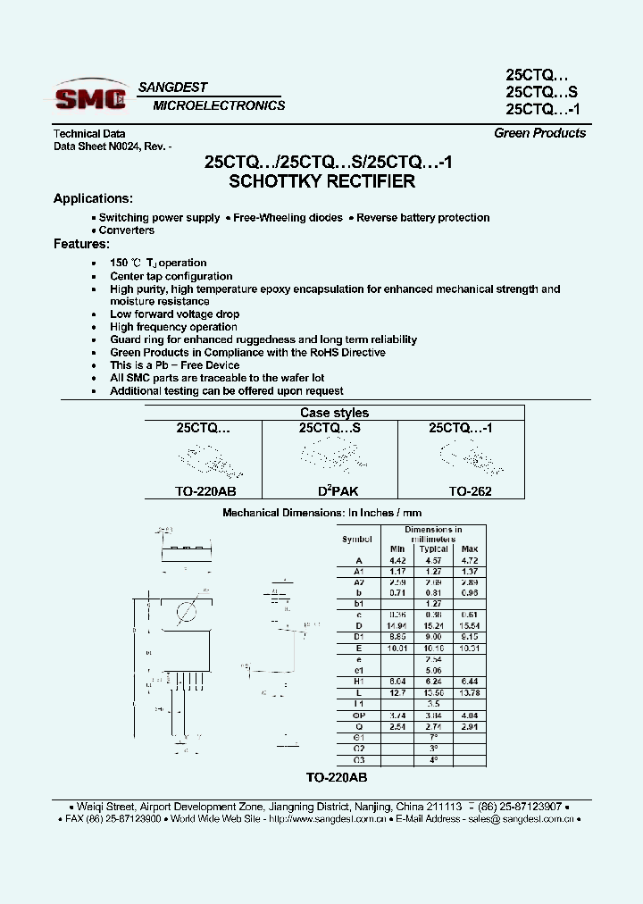 25CTQ-1_8689535.PDF Datasheet