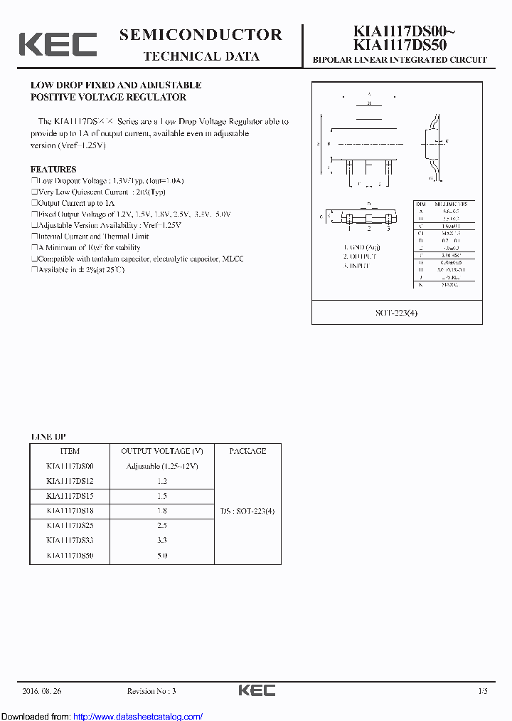 KIA1117DS12_8689779.PDF Datasheet