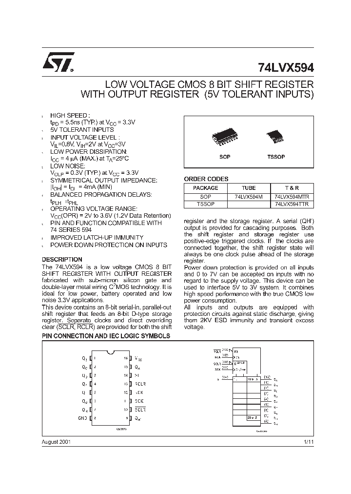 74LVX594M_8689803.PDF Datasheet