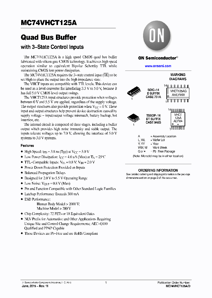 MC74VHCT125A_8690041.PDF Datasheet