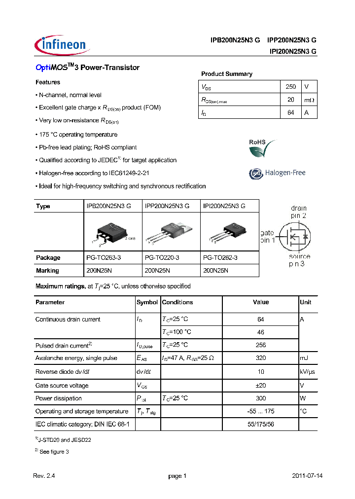 IPB200N25N3G_8691821.PDF Datasheet