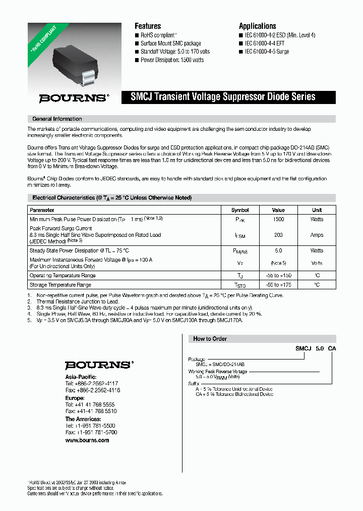 SMCJ50CA_8692176.PDF Datasheet