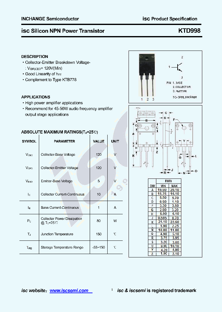 KTD998_8693221.PDF Datasheet