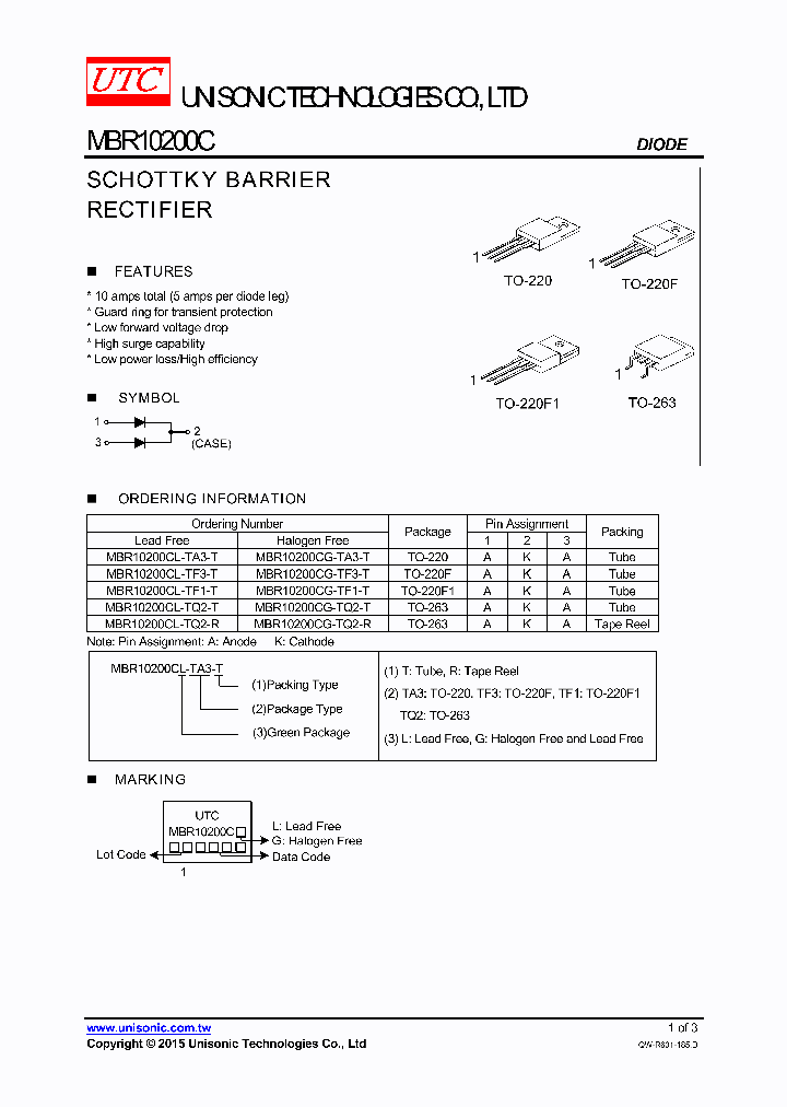 MBR10200CG-TA3-T_8694325.PDF Datasheet