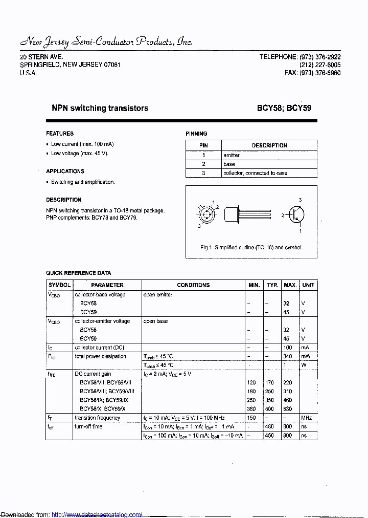 BCY58-VII_8695170.PDF Datasheet