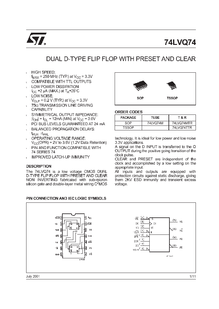 74LVQ74TTR_8696424.PDF Datasheet