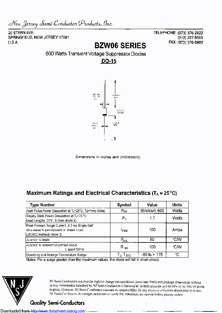 BZW06P64_8696499.PDF Datasheet