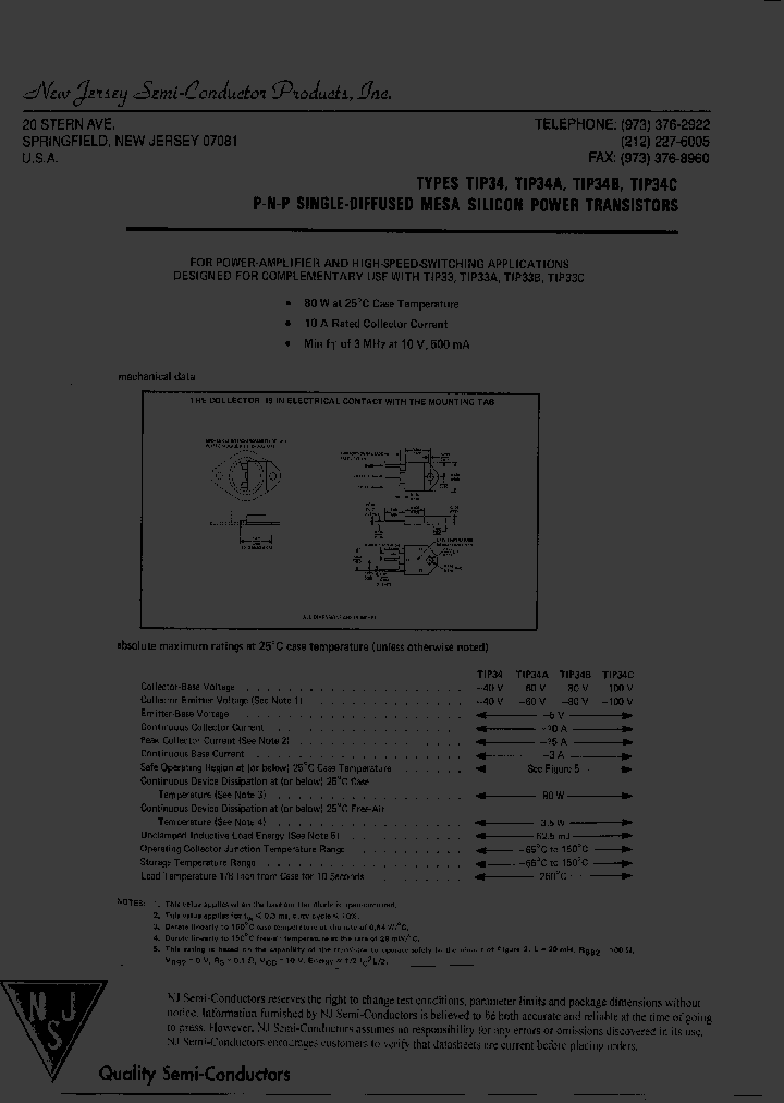 TIP34_8697264.PDF Datasheet